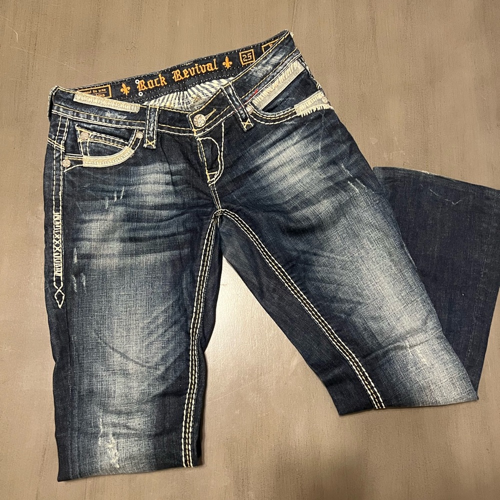 Gorgeous Rock Revival Easy Boot Jeans